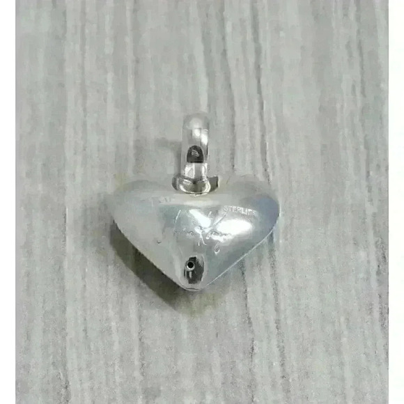 Kalibre Sterling Silver Puffed Heart Pendant - Picture 1 of 9